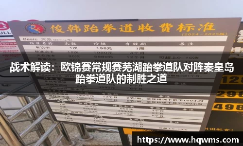 战术解读：欧锦赛常规赛芜湖跆拳道队对阵秦皇岛跆拳道队的制胜之道